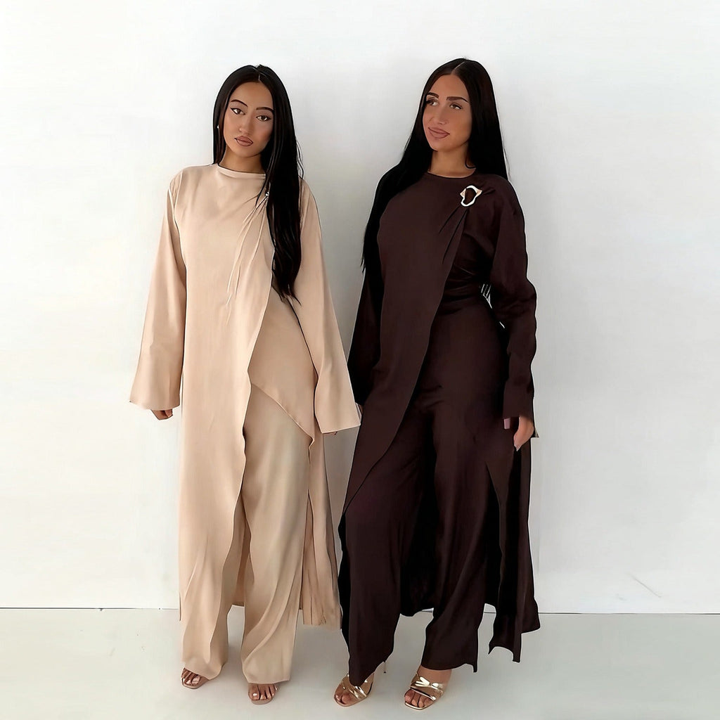 LM322 Ensemble Modeste 2 Pièces - Tenue Haut & Pantalon
