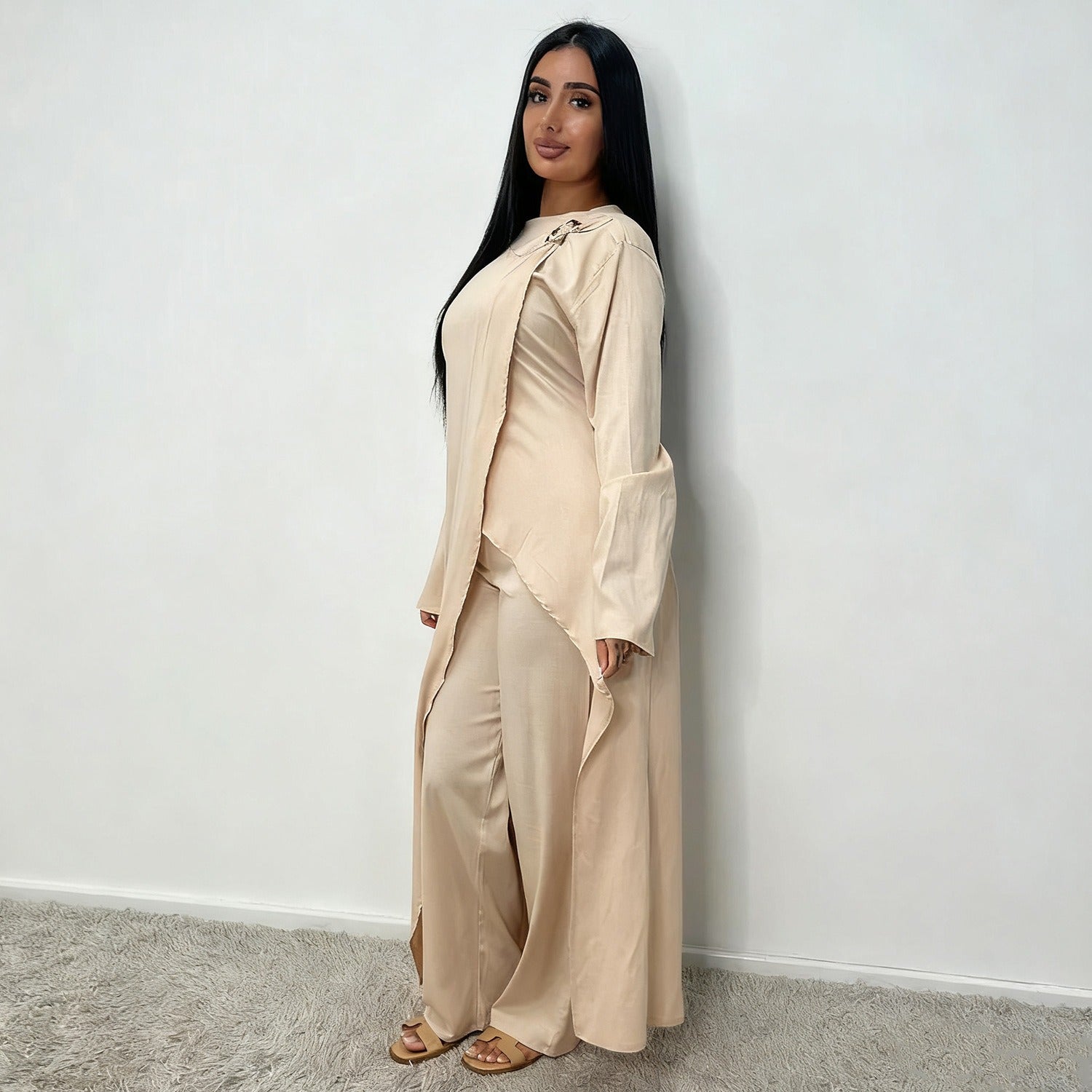 LM322 Ensemble Modeste 2 Pièces - Tenue Haut & Pantalon