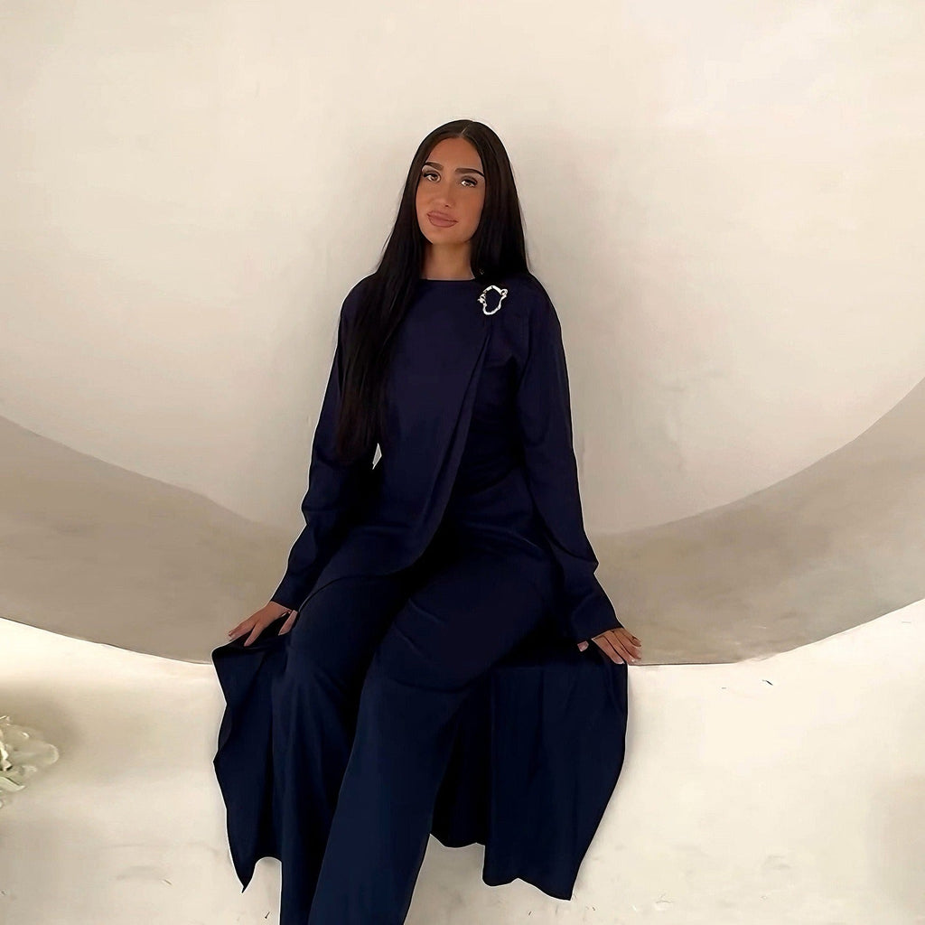 LM322 Ensemble Modeste 2 Pièces - Tenue Haut & Pantalon