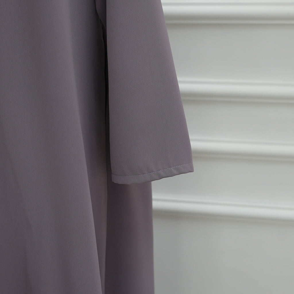 LM313 Cardigan Col Blazer Élégant avec Ensemble Hijab - Tenue Modeste 2 Pièces pour Femmes Musulmanes