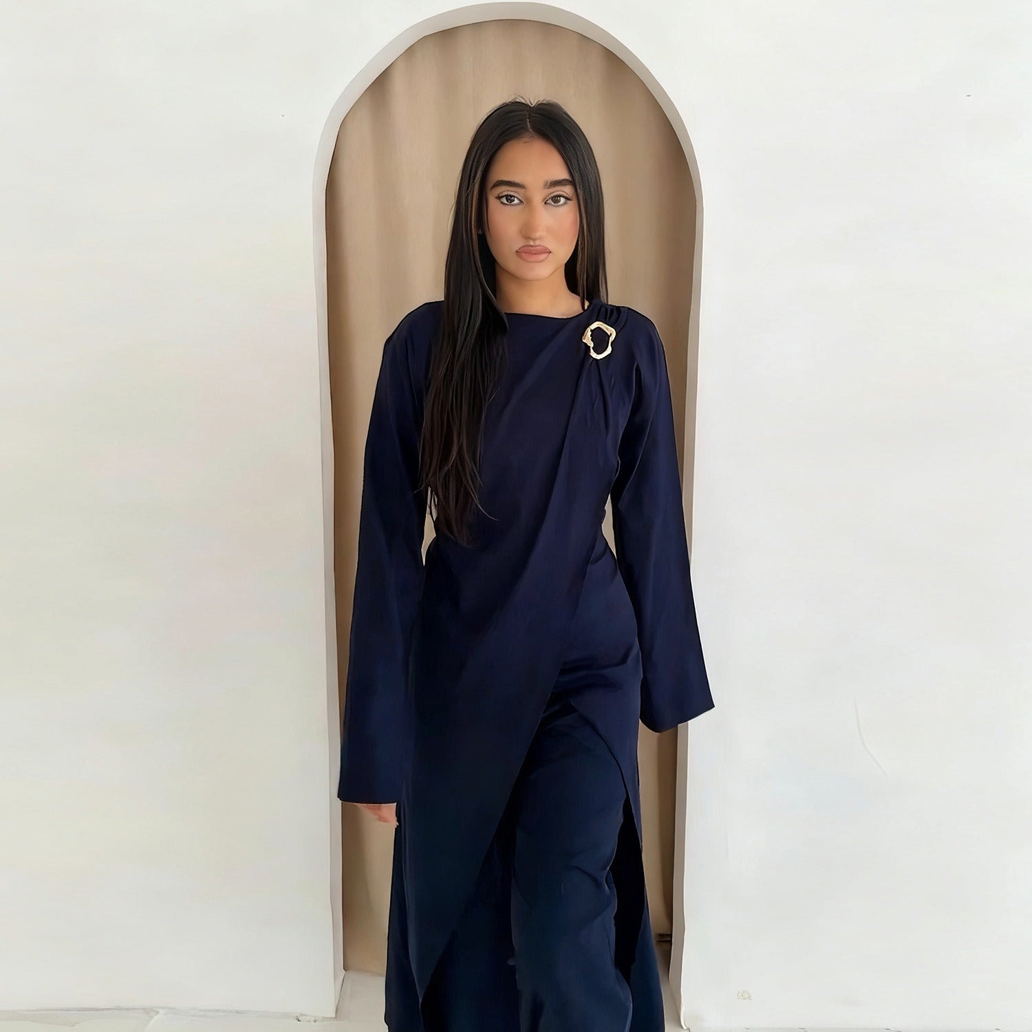 LM322 Ensemble Modeste 2 Pièces - Tenue Haut & Pantalon