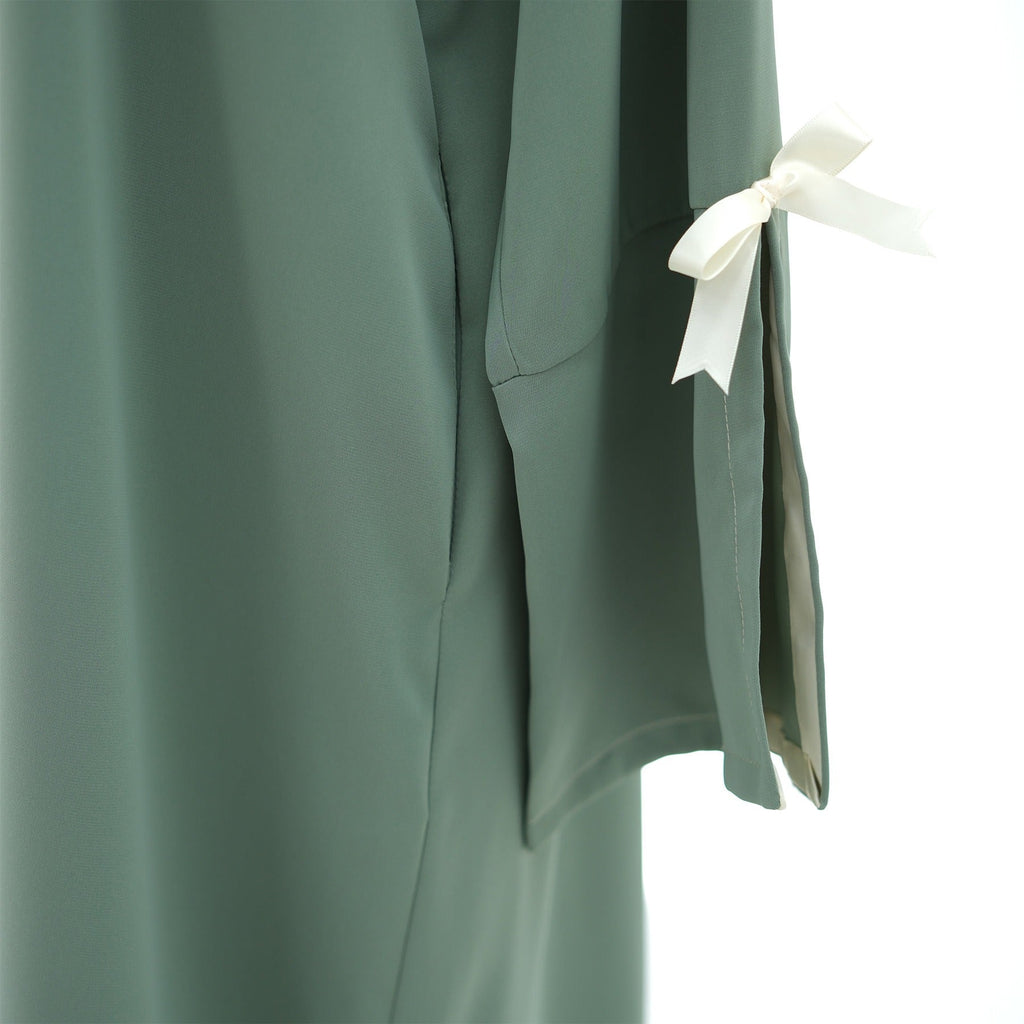 LM316 Cardigan Nœud Élégant - Vêtement Extérieur Modeste Premium