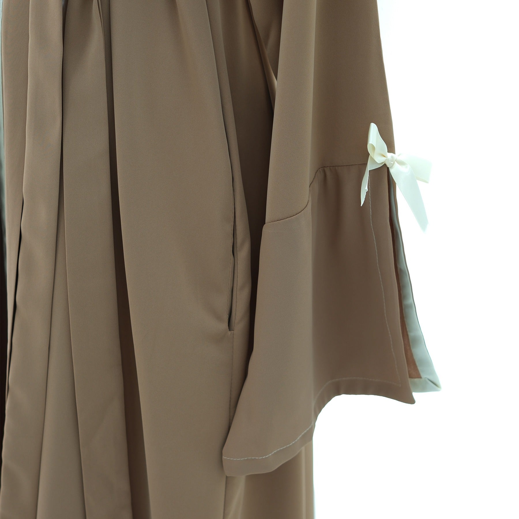 LM316 Cardigan Nœud Élégant - Vêtement Extérieur Modeste Premium