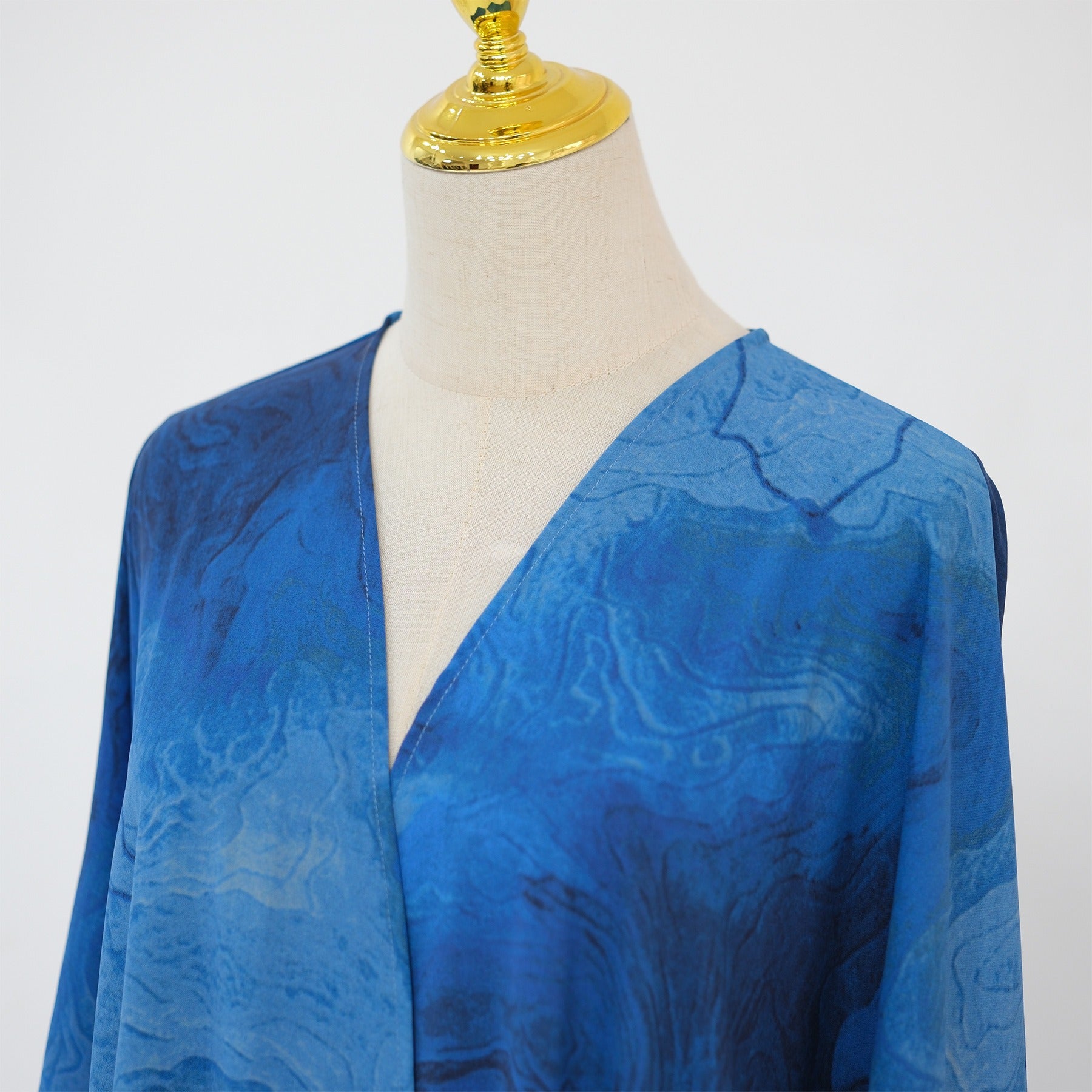 LM317 Ensemble Cardigan Imprimé & Hijab - Mode Modeste 2 Pièces