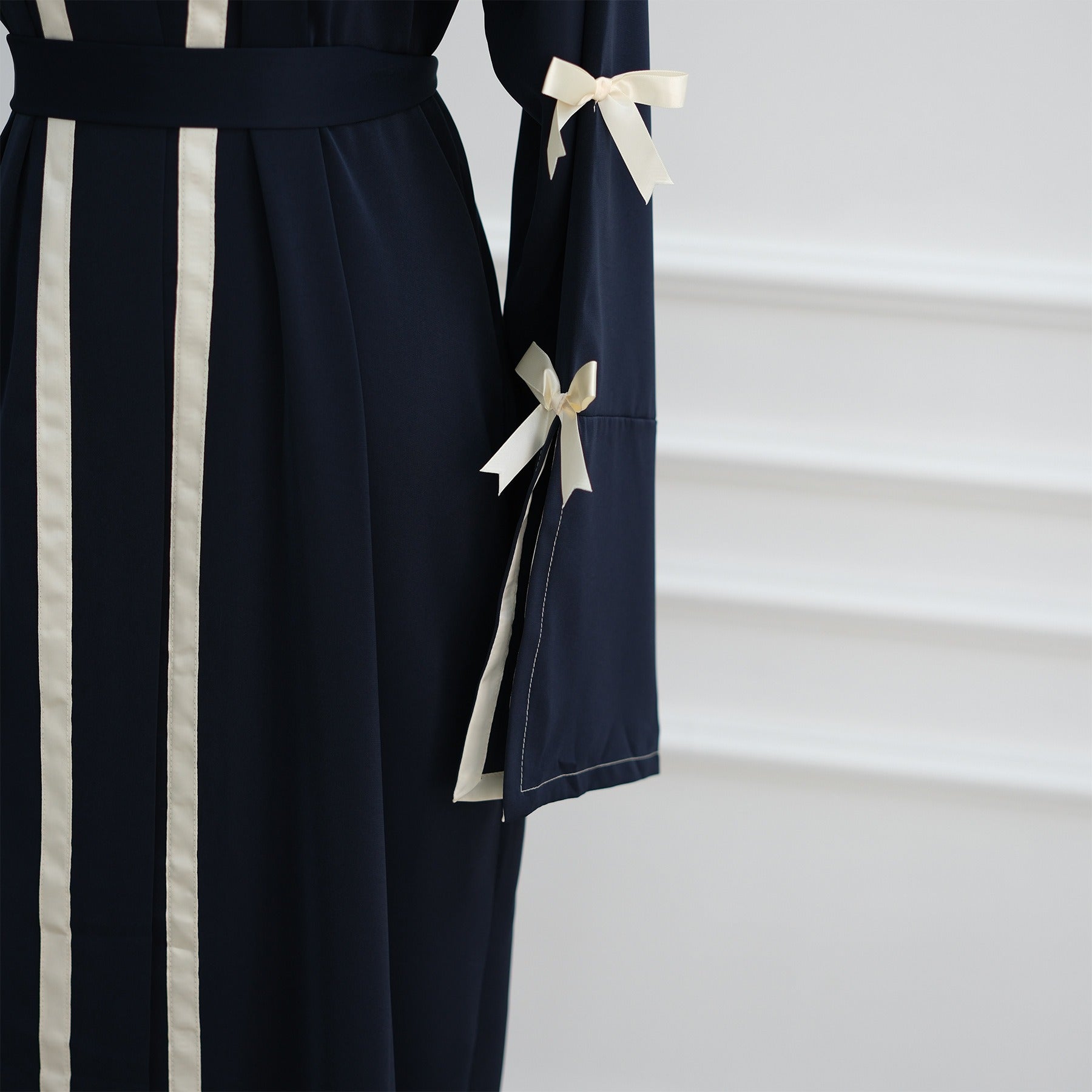 LM316 Cardigan Nœud Élégant - Vêtement Extérieur Modeste Premium