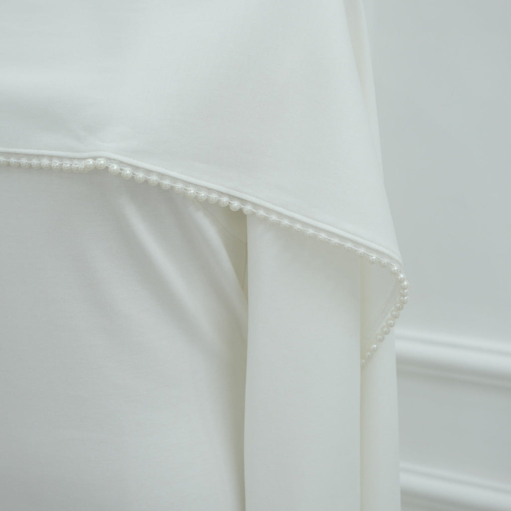 LM320 Ensemble Châle Perlé & Robe Manches Longues - Mode Modeste 2 Pièces