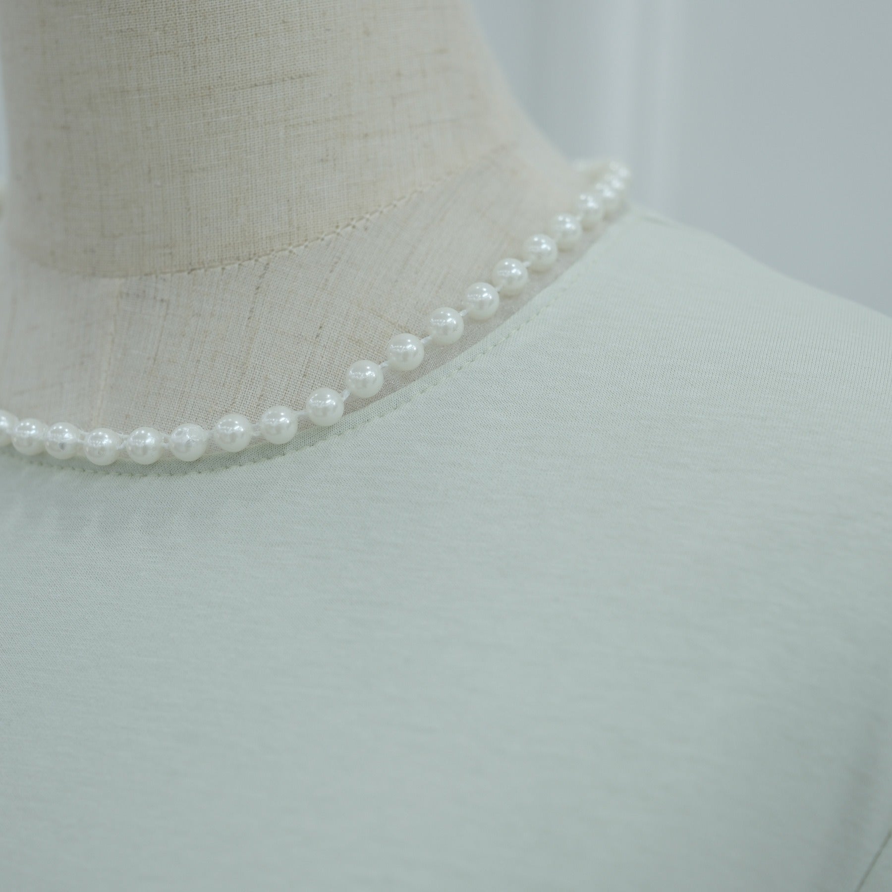 LM320 Ensemble Châle Perlé & Robe Manches Longues - Mode Modeste 2 Pièces