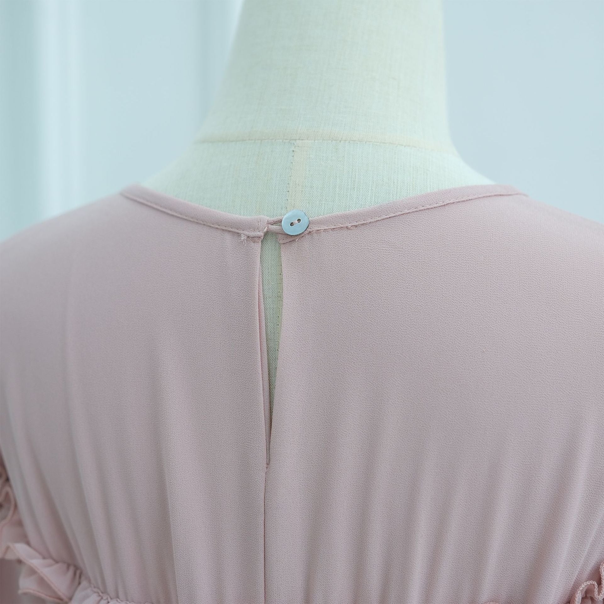 LM318 Robe Abaya Étagée Luxueuse - Mode Modeste Manches Longues