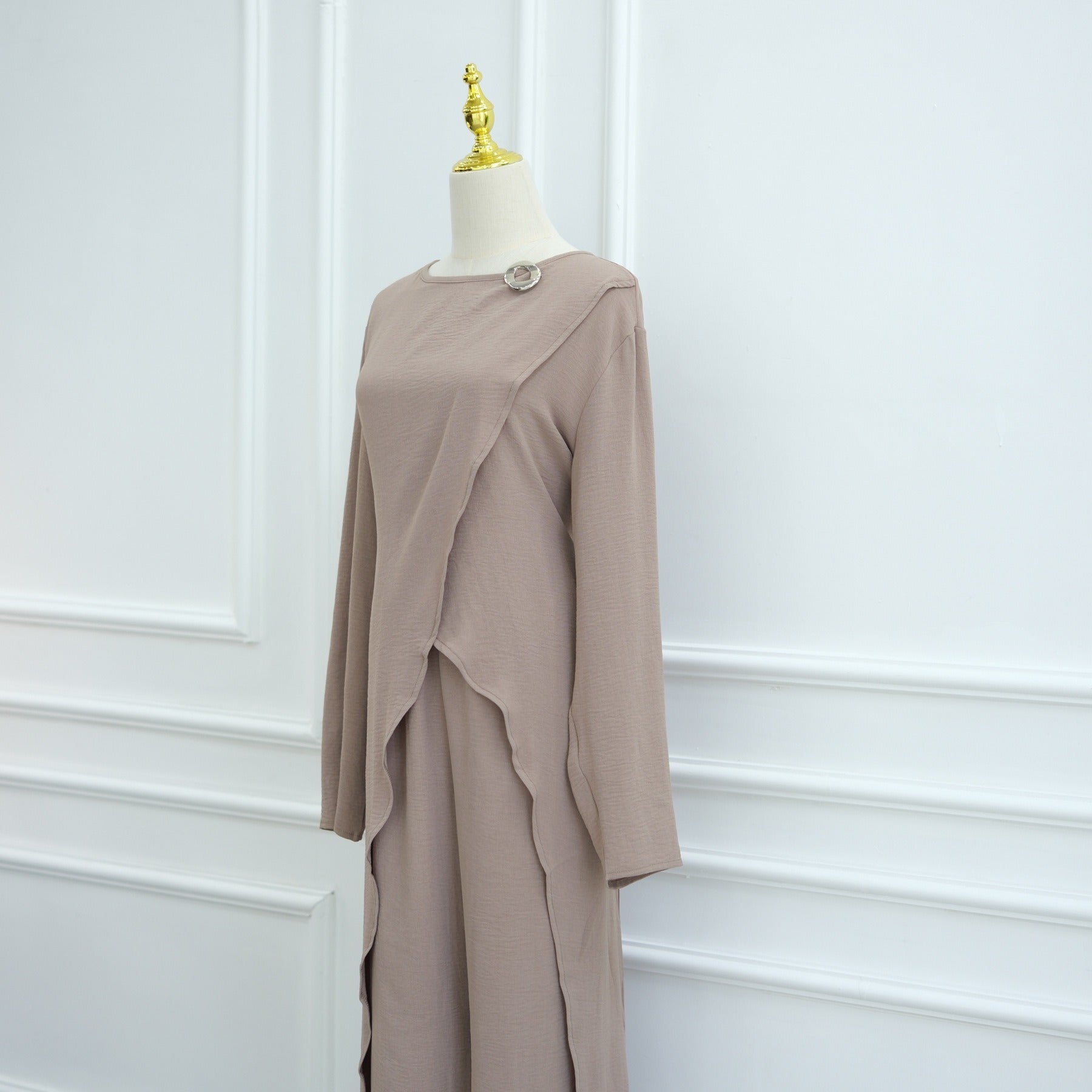 LM322 Ensemble Modeste 2 Pièces - Tenue Haut & Pantalon