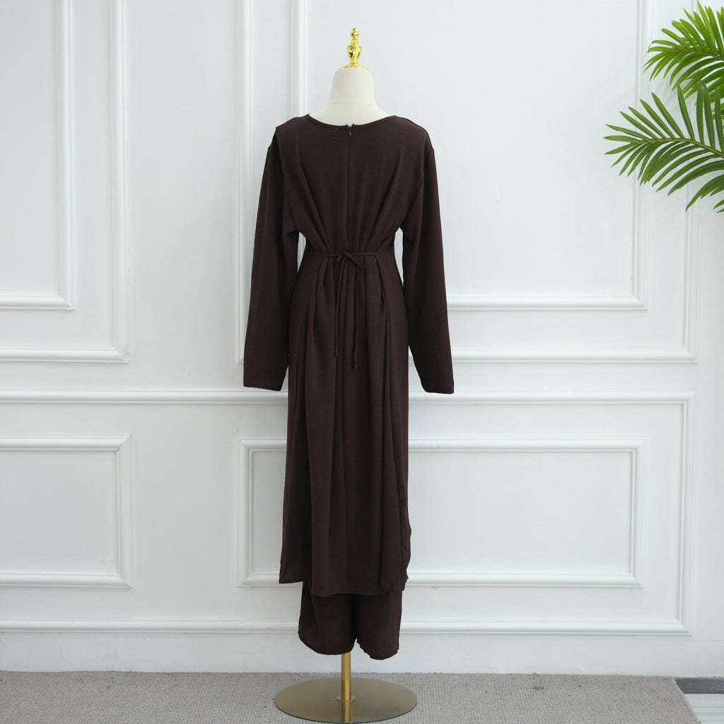 LM322 Ensemble Modeste 2 Pièces - Tenue Haut & Pantalon