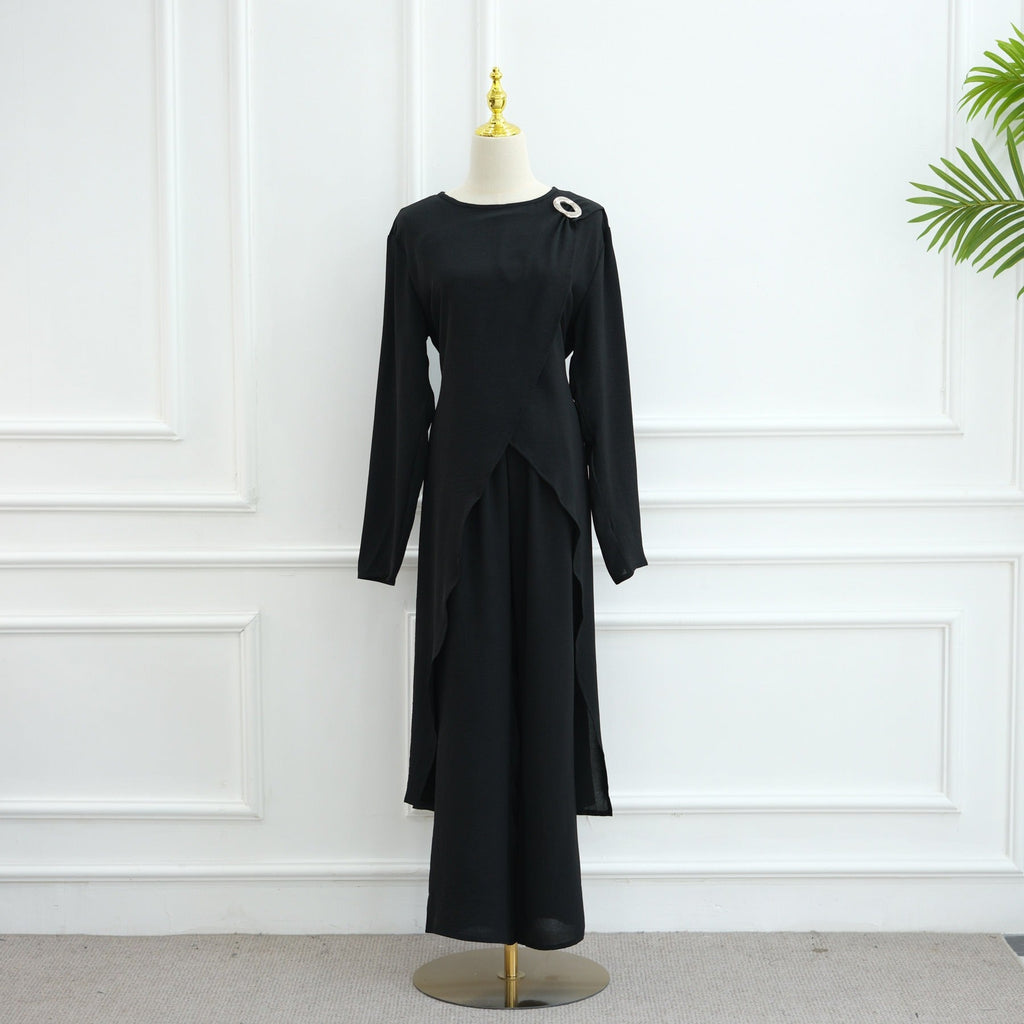 LM322 Ensemble Modeste 2 Pièces - Tenue Haut & Pantalon