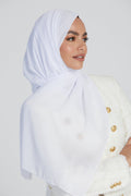 MAXI Hijab Georgette Luxe - Blanc