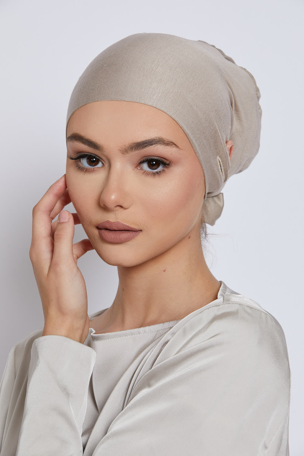 Bonnets Hijab Fente Noués Derrière
