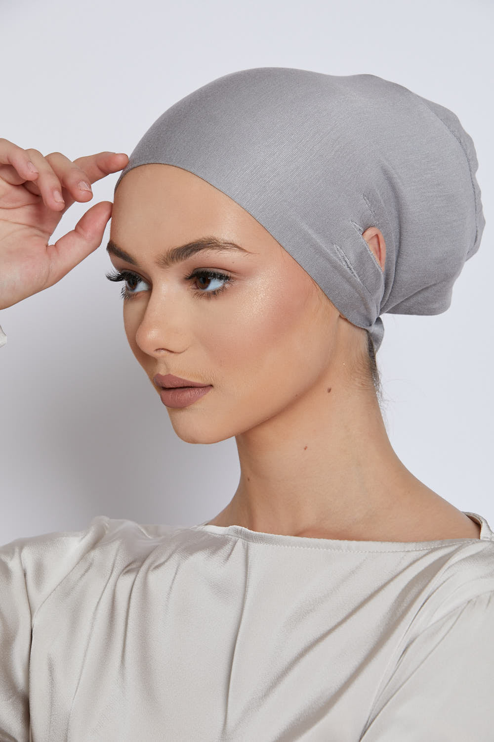 Bonnets Hijab Fente Noués Derrière