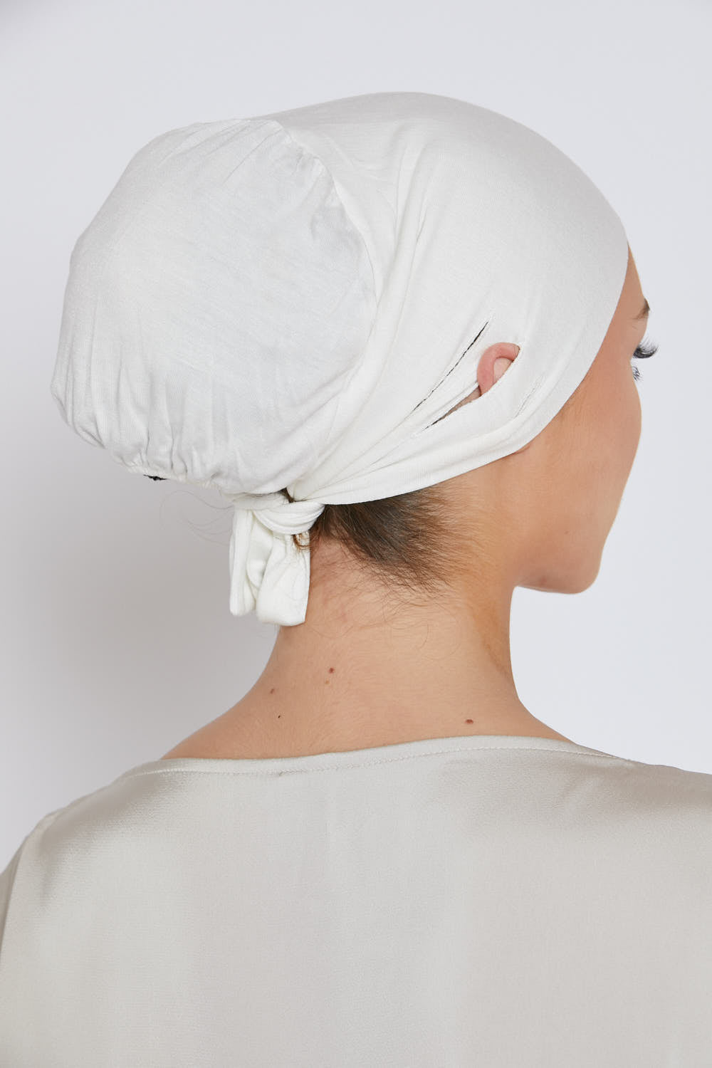 Bonnets Hijab Fente Noués Derrière
