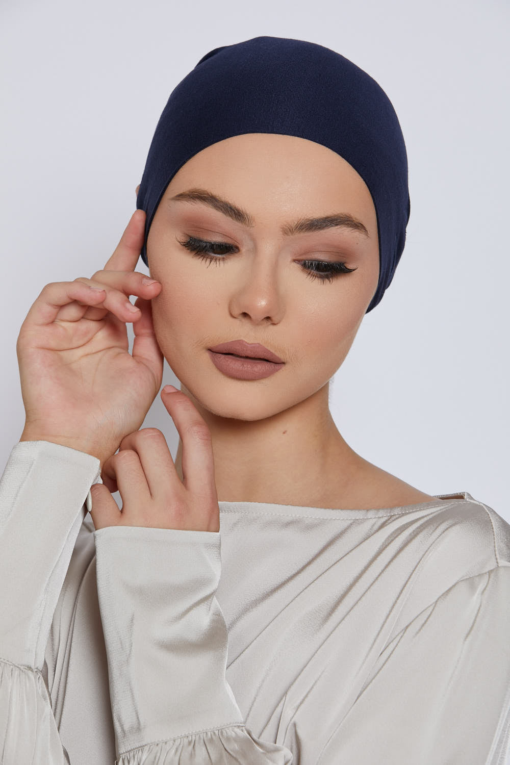 Bonnets Hijab Fente Noués Derrière