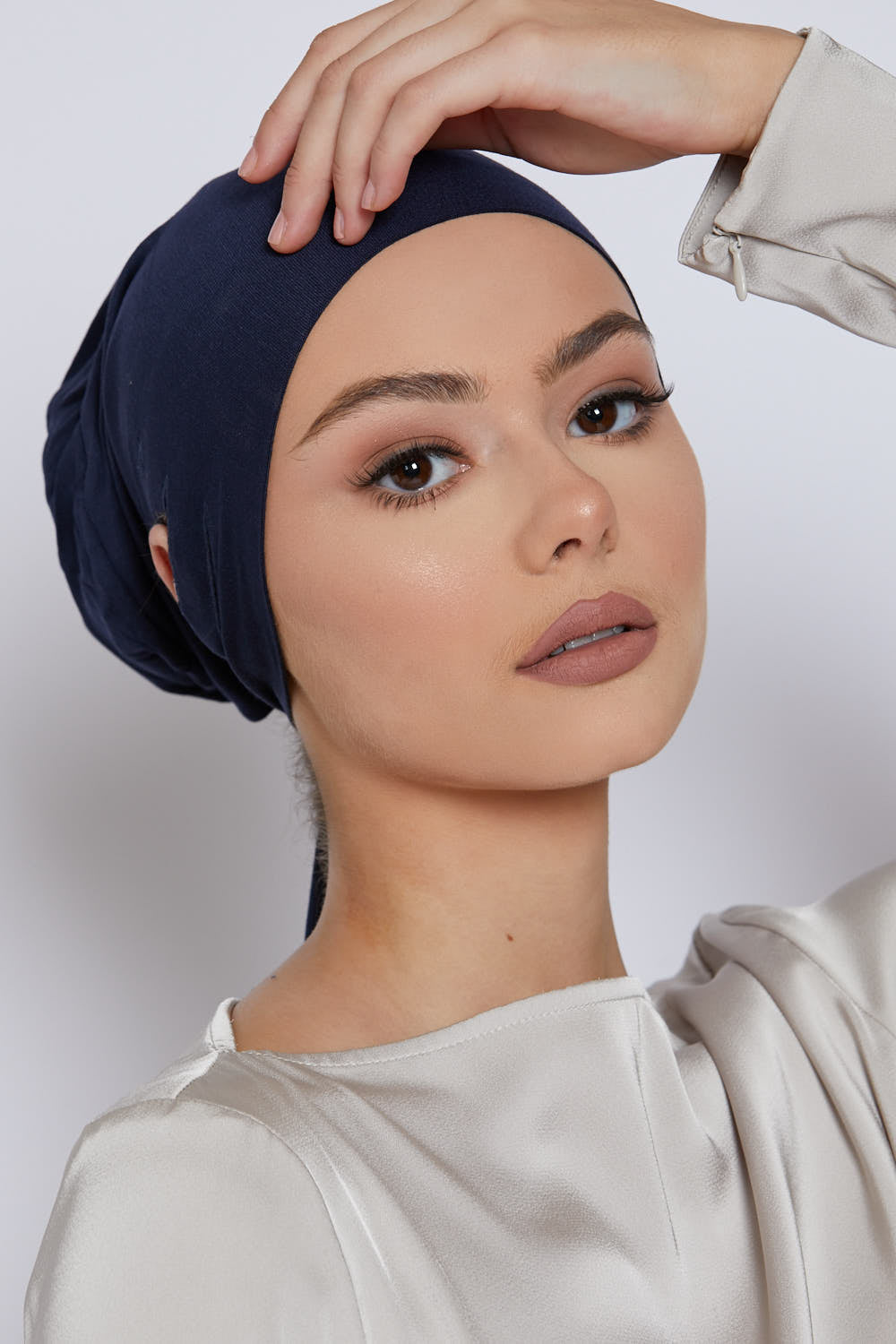 Bonnets Hijab Fente Noués Derrière