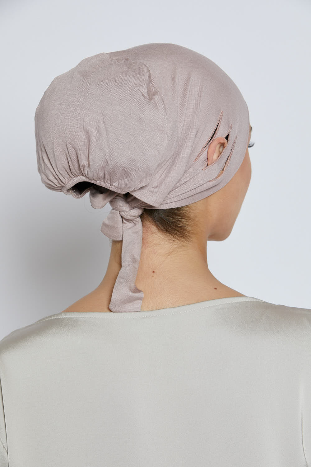 Bonnets Hijab Fente Noués Derrière
