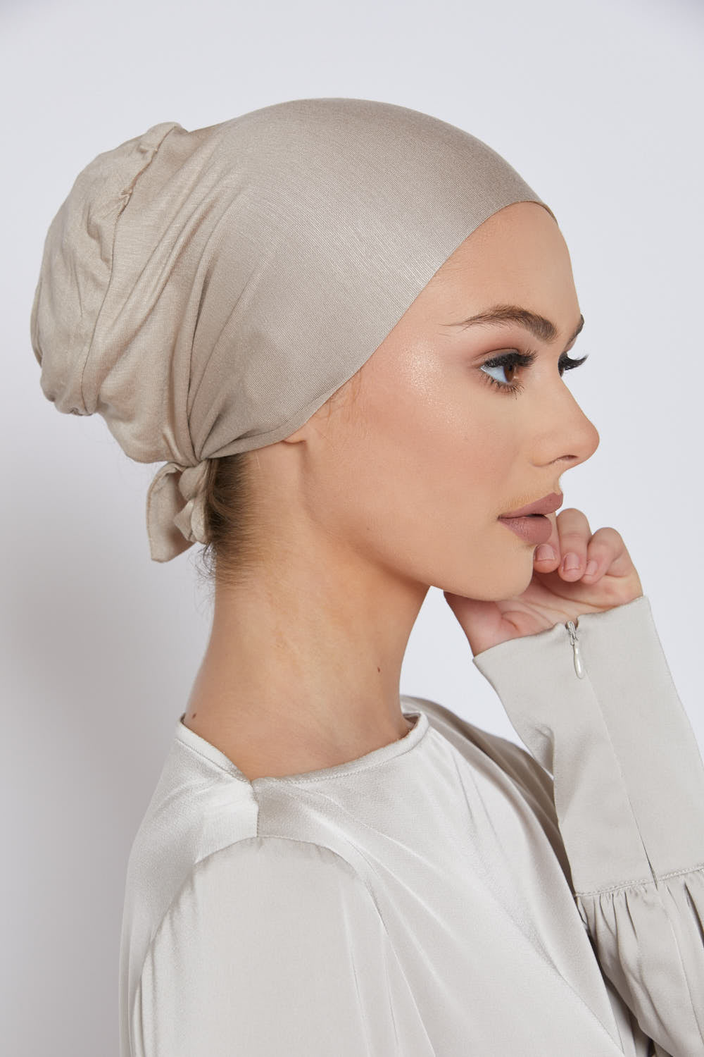 Bonnets Hijab Noués Derrière