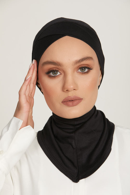 Bonnets Hijab Couverture Totale Croisés