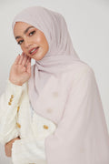 Hijab Georgette Mousseline Premium - Rose Clair