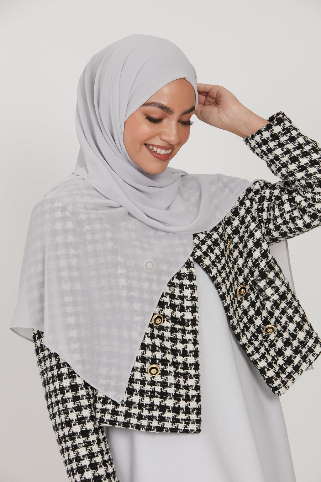 Hijab Georgette Mousseline Premium - Galet