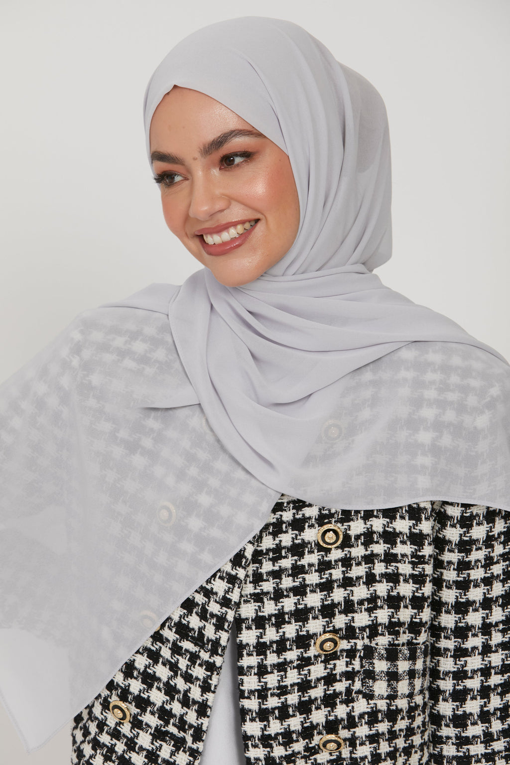 Hijab Georgette Mousseline Premium - Galet