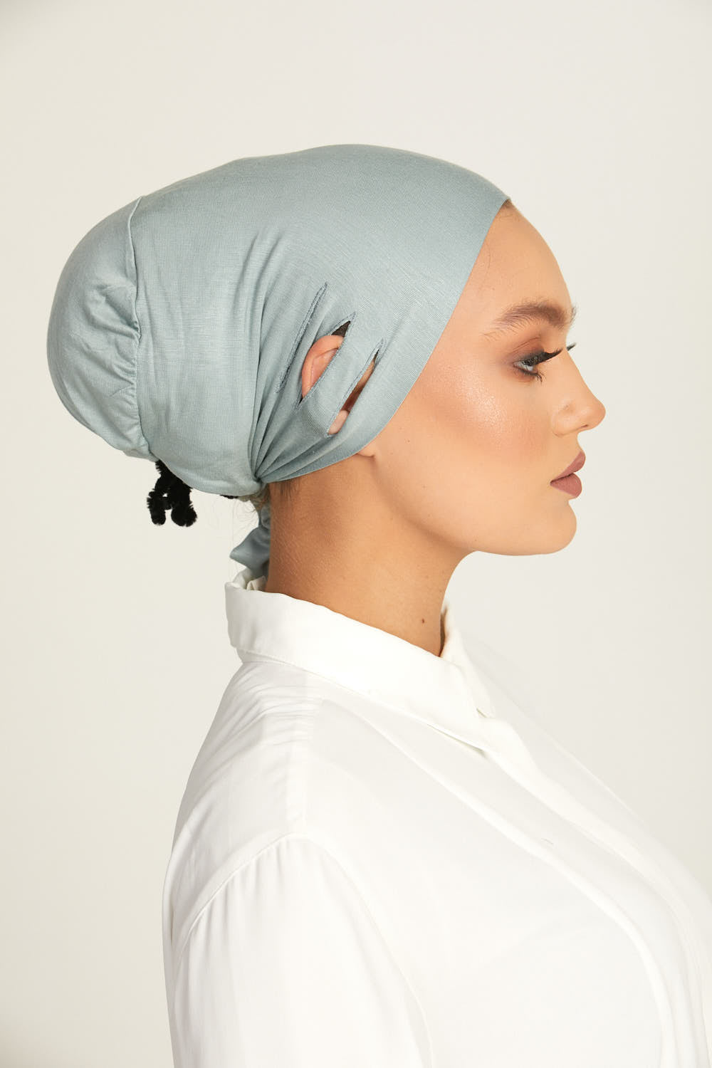 Bonnets Hijab Fente Noués Derrière