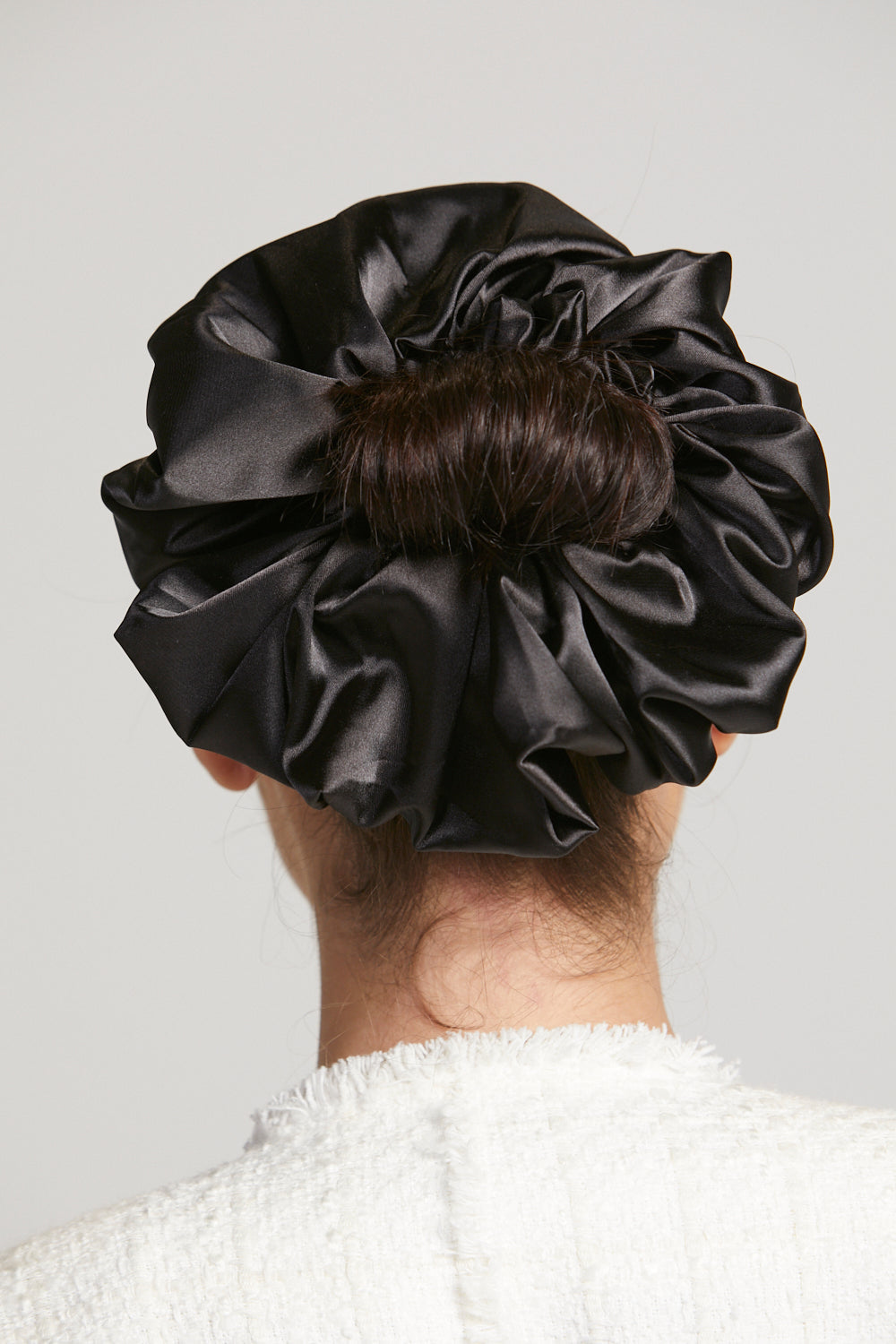 Chouchou Volumateur Satin - Noir