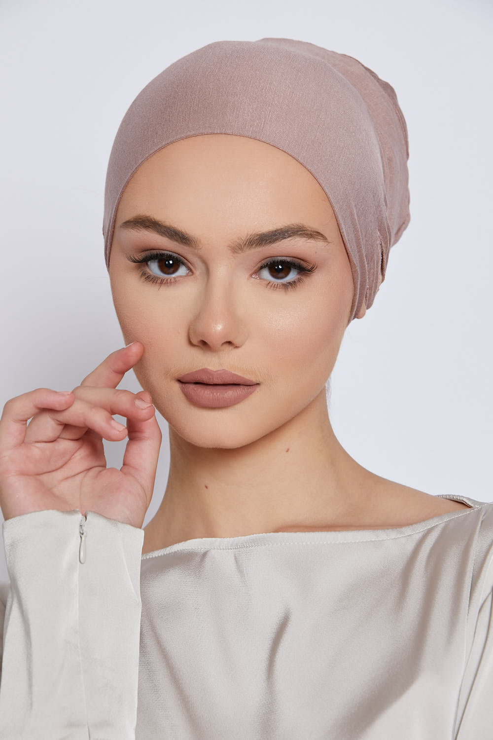 Bonnets Hijab Fente Noués Derrière