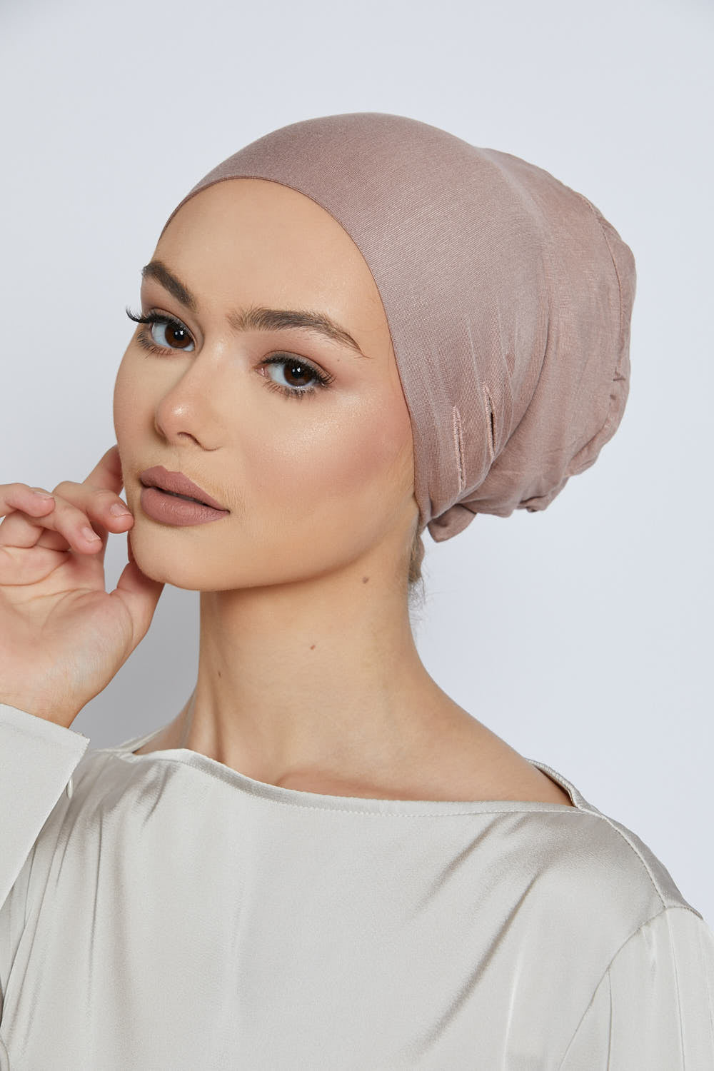 Bonnets Hijab Fente Noués Derrière