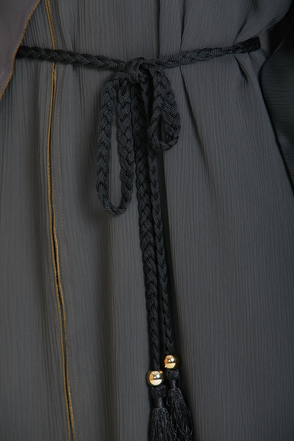 Ceinture Corde Tressée à Glands