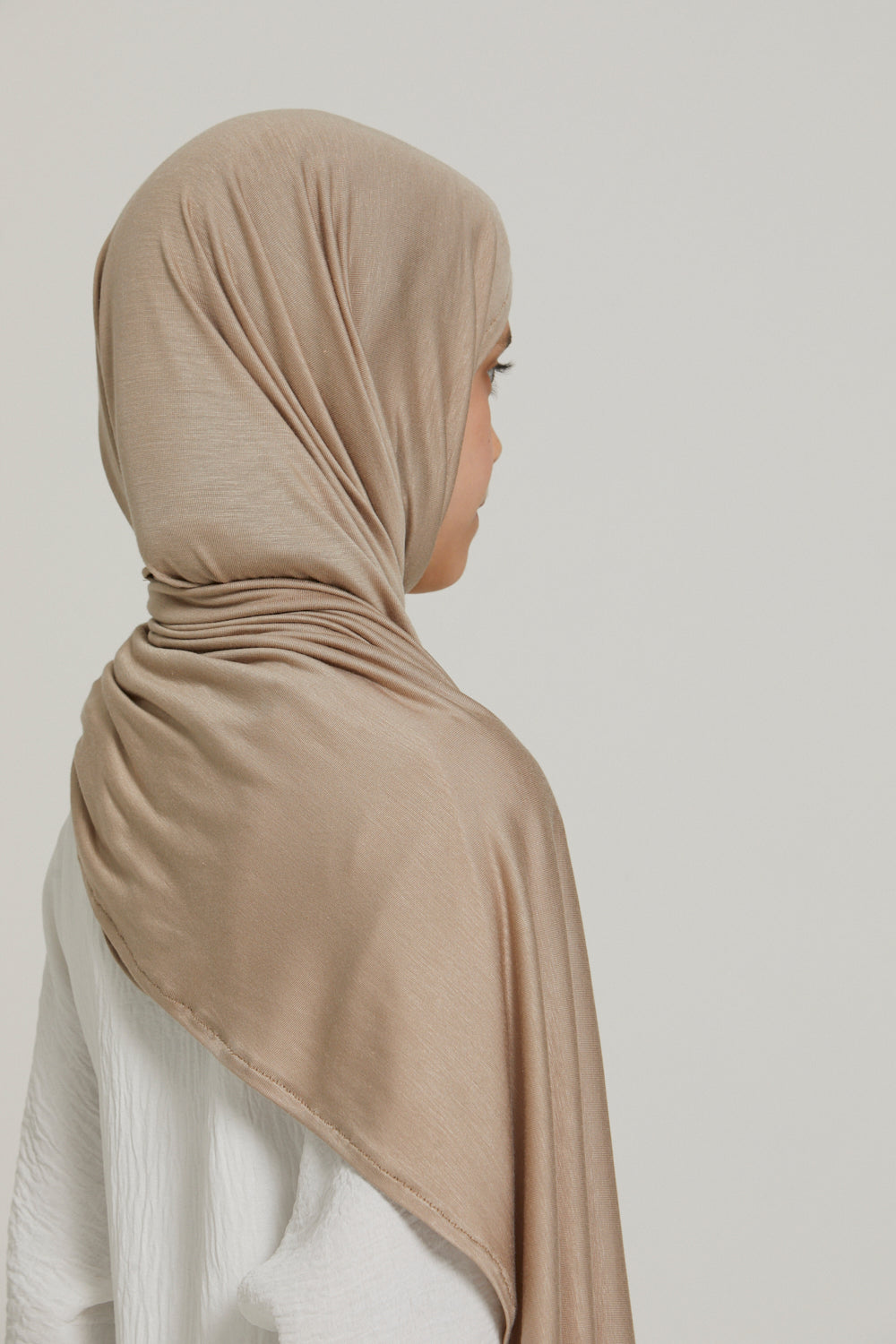 Hijab Jersey Instantané Filles Junior - Nude