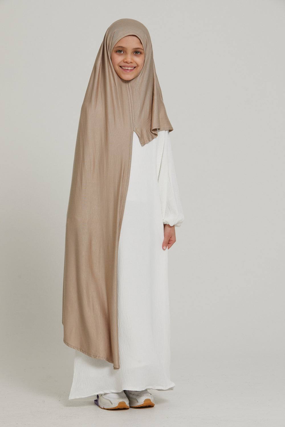 Hijab Jersey Instantané Filles Junior - Nude
