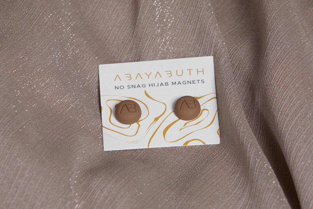Lot de 2 Aimants Hijab Premium - Moka Mat