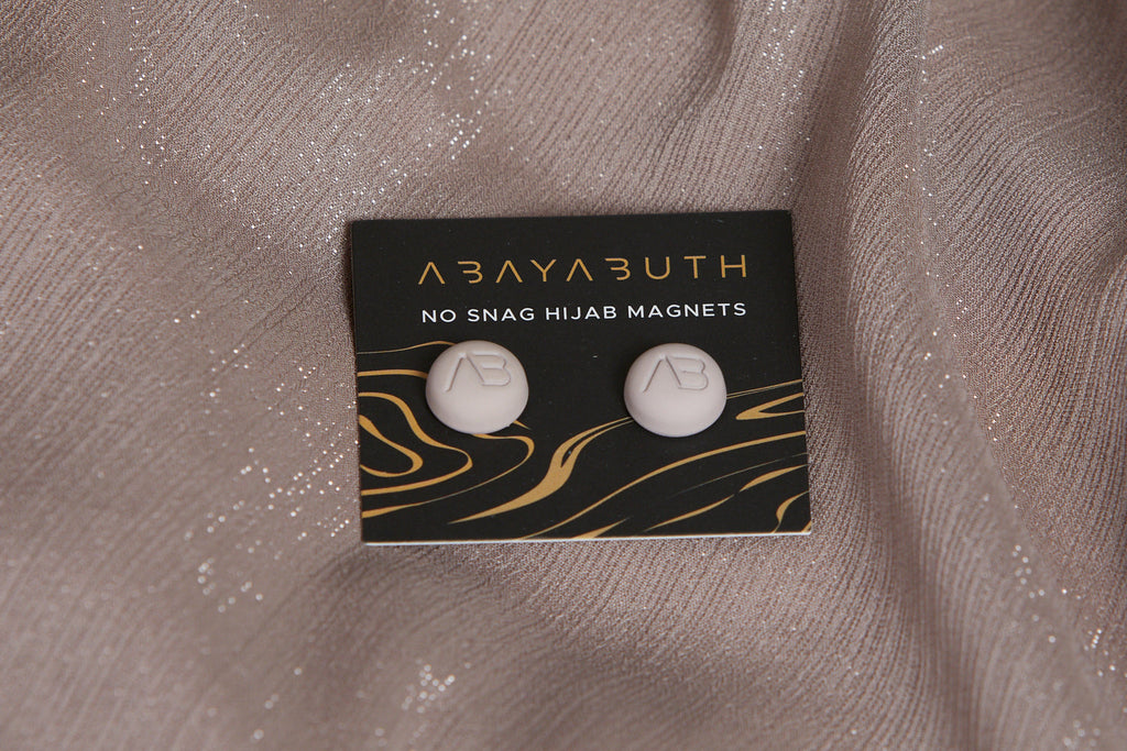 Lot de 2 Aimants Hijab Premium - Vison Mat