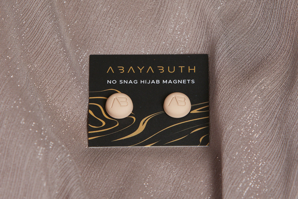 Lot de 2 Aimants Hijab Premium - Latte Mat