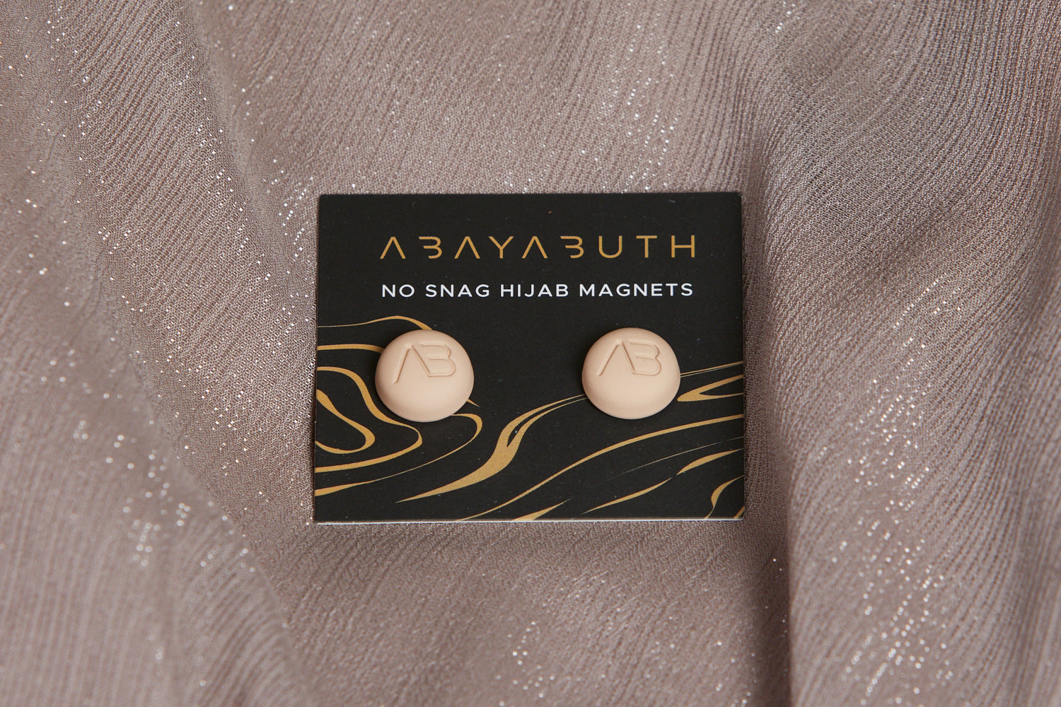 Lot de 2 Aimants Hijab Premium - Latte Mat