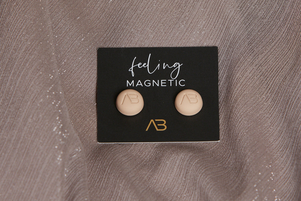 Lot de 2 Aimants Hijab Premium - Latte Mat