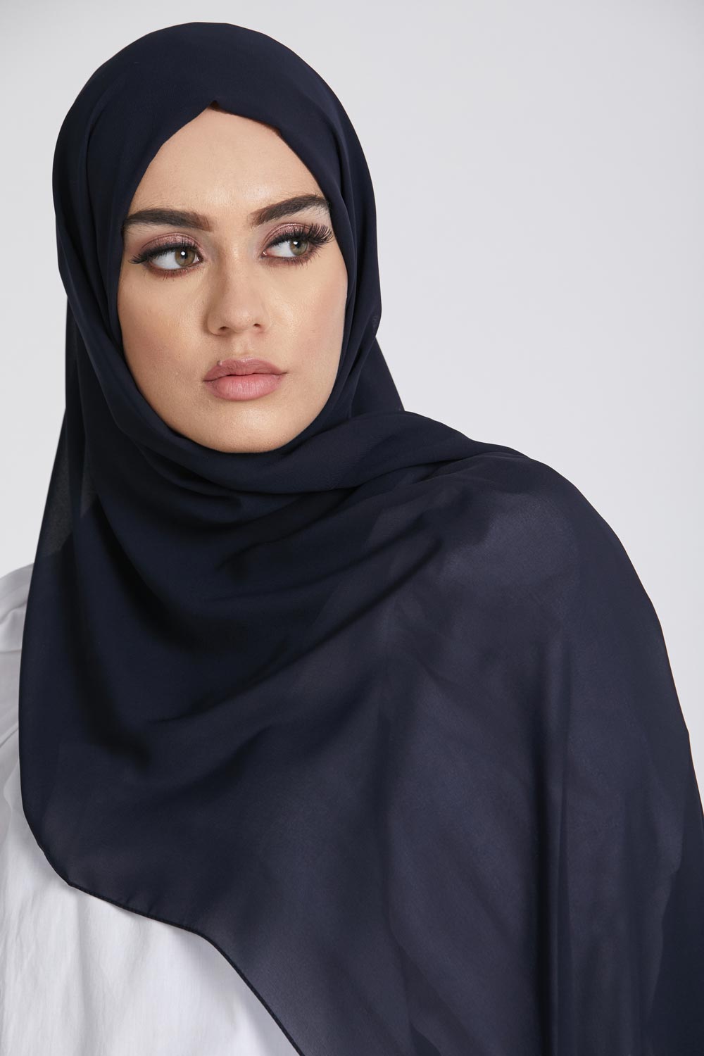Hijab Georgette Luxe Marine