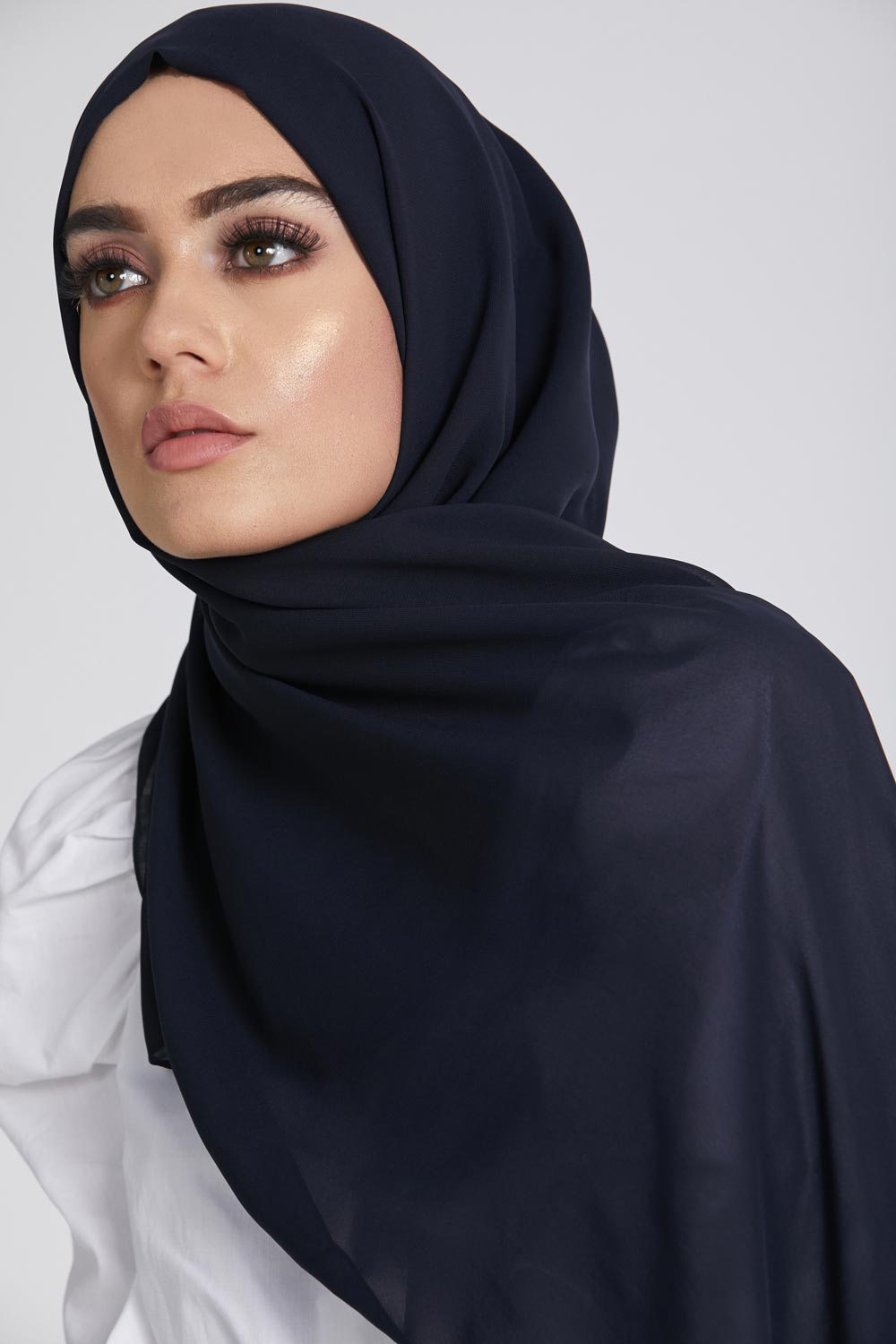 Hijab Georgette Luxe Marine