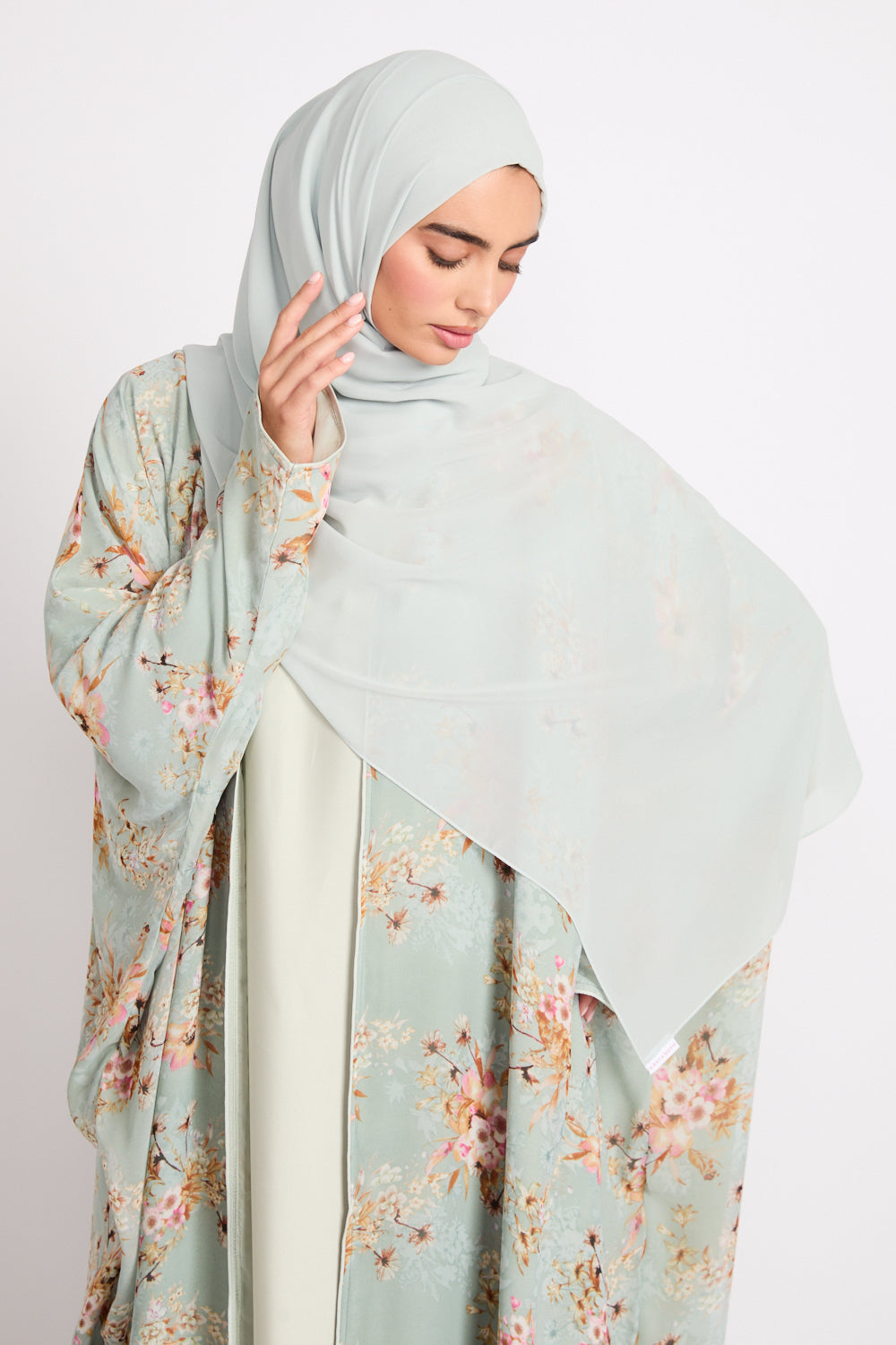 Hijab Georgette Luxe Doux - Menthe Givrée
