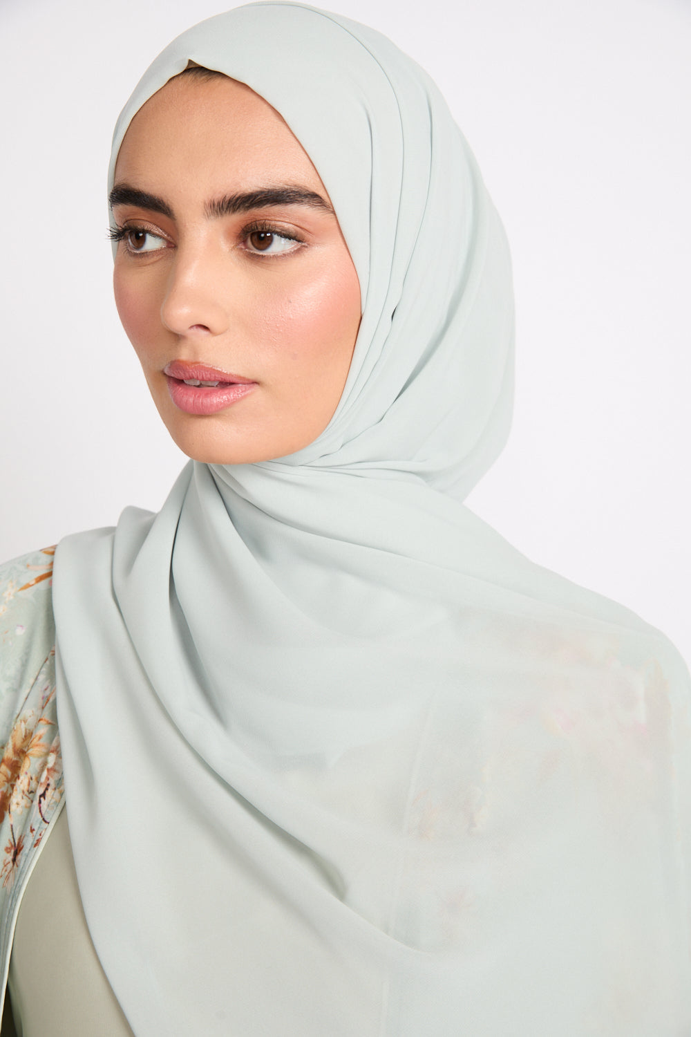 Hijab Georgette Luxe Doux - Menthe Givrée