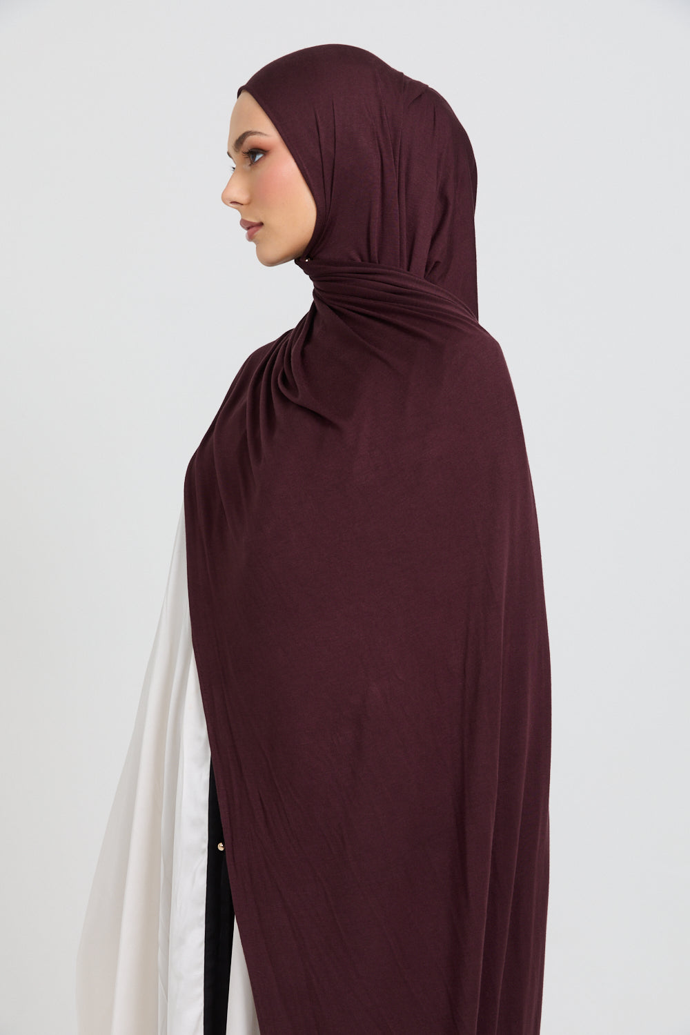 Hijab Jersey Acajou Crépusculaire