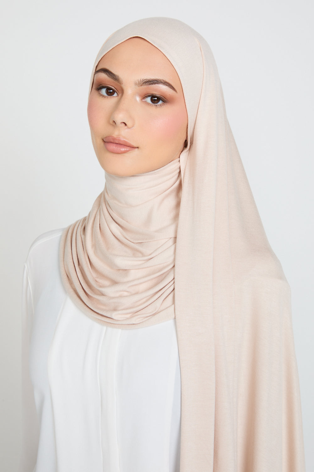Hijab Jersey Crème Pierre de Lune