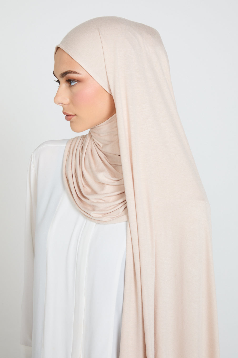 Hijab Jersey Crème Pierre de Lune
