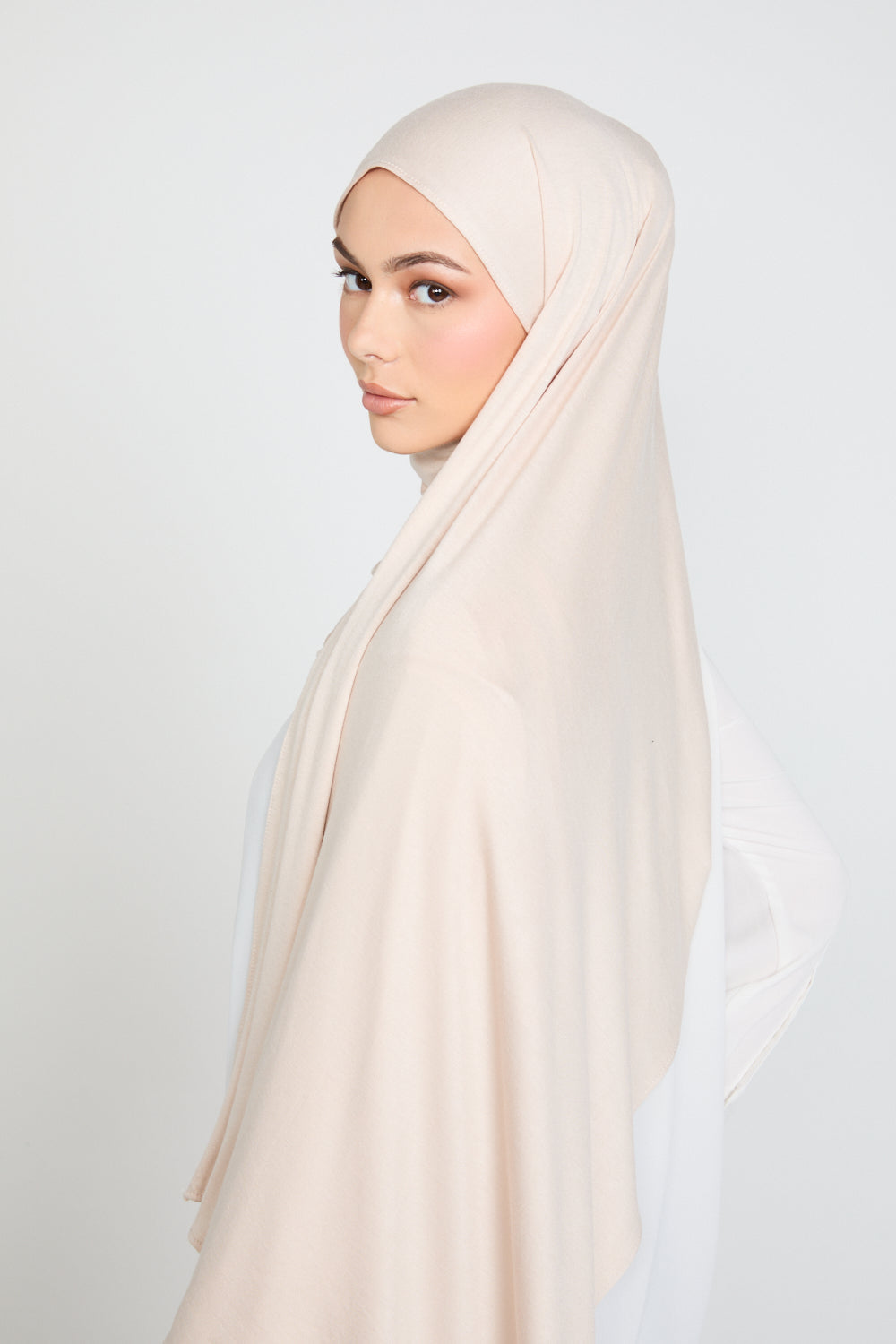 Hijab Jersey Crème Pierre de Lune