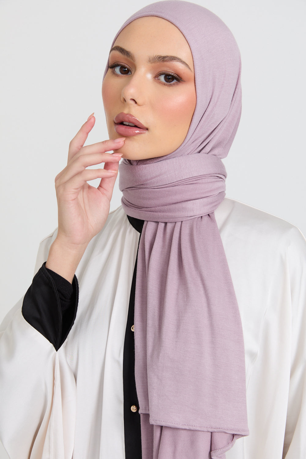 Hijab Jersey Orchidée Rosée