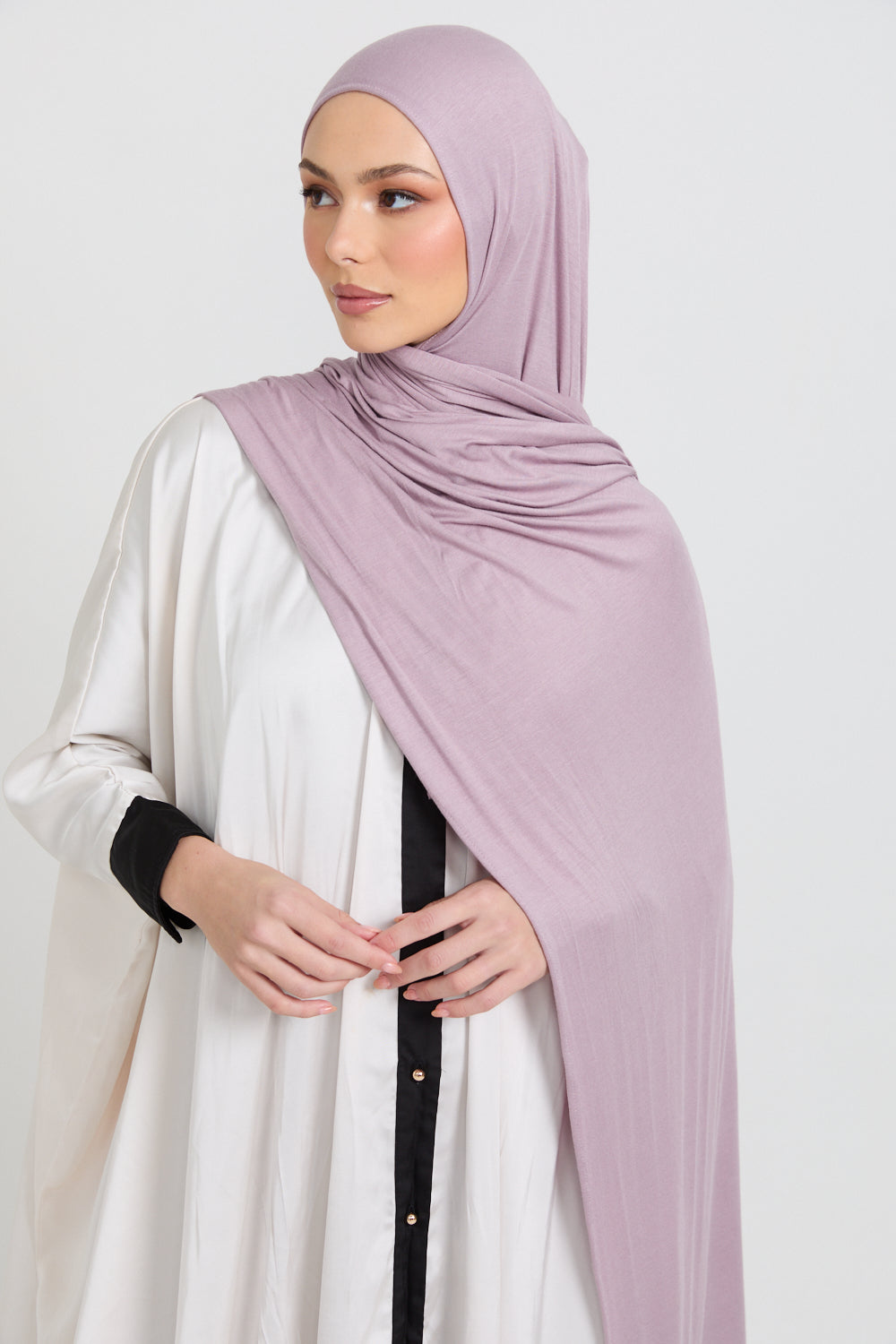 Hijab Jersey Orchidée Rosée