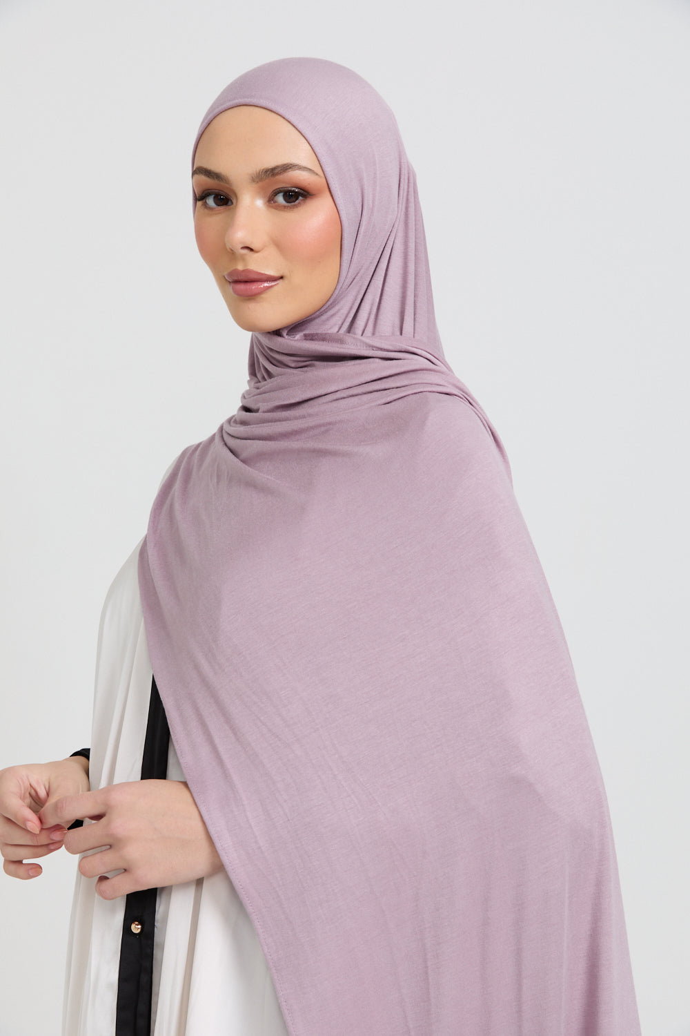 Hijab Jersey Orchidée Rosée